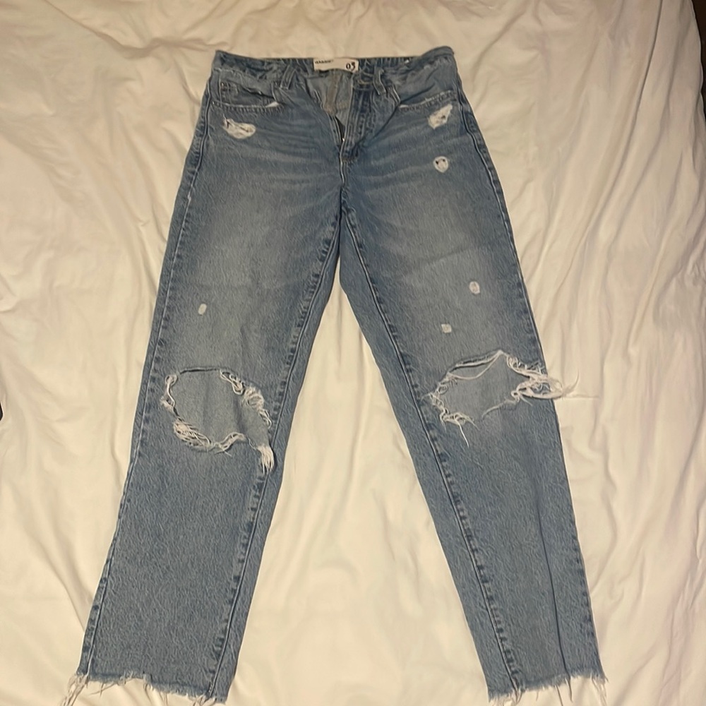 Garage distressed boyfriend jeans